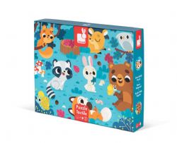 JANOD CASSE-TÊTE 20 PIÈCES TACTILE -  LES ANIMAUX DE LA FORÊT #J02685